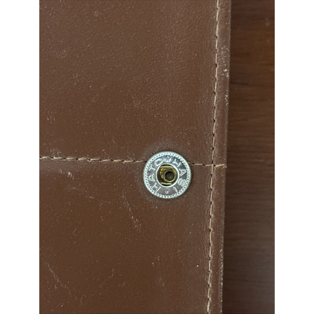 Celine Paris Long Wallet Macadam Brown Bi Fold Snap Coated Canvas Leather Trim - Picture 10 of 16